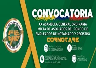 Convocatoria XX Asamblea General Ordinaria Mixta 2024